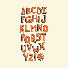 Retro Typeface. Traditional illustration project by Kisty Mea - 05.21.2022