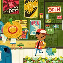 The General Store - A Customizable Poster. Un proyecto de Ilustración tradicional de Andrew Kolb - 21.05.2022