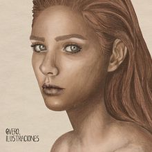 Mi proyecto del curso: Retrato ilustrado con Procreate. Un proyecto de Ilustración tradicional, Ilustración vectorial, Ilustración digital y Dibujo de Retrato de Veronica Cárcamo - 16.05.2022