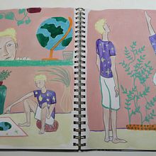 Création de personnages à partir de dessins d'observation avec Sarah Van Dongen. Un proyecto de Ilustración tradicional, Diseño de personajes, Dibujo y Sketchbook de Rachel Pedraza - 21.05.2022