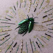 Jewel Beetle  Ein Projekt aus dem Bereich Stickerei, Nähen, Weben, H und werk von Talisa May - 22.05.2022