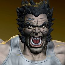 Wolverine (Fan Art). 3D, Character Design, Sculpture, 3D Modeling, 3D Character Design, and 3D Design project by Emanuel Molina - 05.23.2022