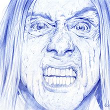 Iggy Pop: Retrato realista con bolígrafo. Un projet de Illustration traditionnelle, Dessin, Dessin de portrait, Dessin réaliste , et Dessin artistique de José Horvat - 23.05.2022