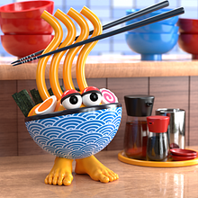 Ramen. 3D project by Gil - 03.03.2022