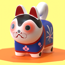Inu Hariko. 3D project by Gil - 04.17.2022