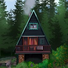 Environmental illustration in Procreate Ein Projekt aus dem Bereich Grafikdesign, Traditionelle Illustration, Malerei und Animation von Daria - 23.05.2022