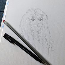 15 of 100 heads for the Portrait Sketchbooking: Explore the Human Face course. Sketching, Drawing, Portrait Drawing, Artistic Drawing, and Sketchbook project by astridcoxon - 05.24.2022