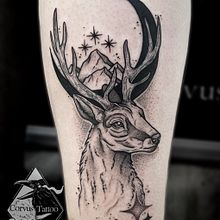 My project for course: Blackwork Tattoo Techniques with Fine Lines. Tattoo Design project by Soňa Baková Gallová - 05.24.2022