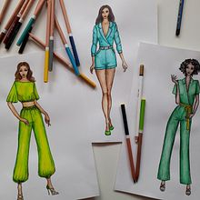Mój projekt z kursu: Ilustracja mody. Traditional illustration, Sketching, Fashion Design, Digital Drawing, and Fashion Illustration	 project by Magdalena Warywoda - 05.24.2022
