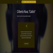 Personal webpage. Creative Writing, and Web Design project by Gilberto Nava - 03.27.2022