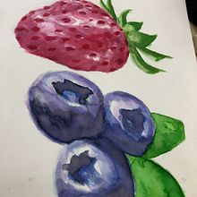 Aquarela frutas . Ilustração tradicional projeto de Martina Martinez - 24.05.2022