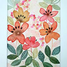 My project for course: Artistic Floral Watercolor: Connect with Nature. Traditional illustration, Painting, Watercolor Painting, and Botanical Illustration project by Diyana - 05.25.2022