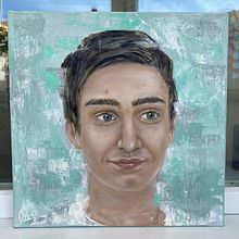 My project for course: Contemporary Oil Portraiture. Un proyecto de Ilustración tradicional, Bellas Artes, Pintura y Pintura al óleo de Lola BR - 25.05.2022