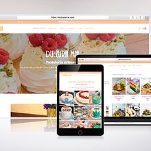 Tienda online Premium para pastelería artesanal. Un proyecto de Diseño Web de El estudio de Coco - 25.05.2022