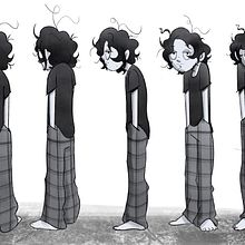 Meu projeto do curso: Design de personagens para animação com Photoshop. Animation, Character Design, and Character Animation project by annanogueira1985 - 05.22.2022