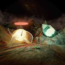 Mi proyecto del curso: Ambientes futuristas en 3D con Photoshop y Blender. 3D, Photograph, Post-production, Photo Retouching, 3D Modeling, Traditional illustration, and Digital Painting project by Alejandro Romero Godínez - 05.24.2022