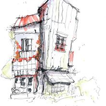 Mein Kursprojekt: Expressive Architekturskizzen mit Markern. Un progetto di Bozzetti, Disegno, Illustrazione architettonica, Sketchbook e Illustrazione con inchiostro di Lenny Schwieger - 25.05.2022
