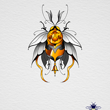 Mi proyecto del curso: Diseño de tatuajes artísticos con efectos dorados en Procreate. Un proyecto de Ilustración tradicional, Ilustración digital y Diseño de tatuajes de Kembly Herrera - 25.05.2022