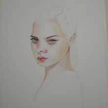 Retrato en acuarela a partir de una fotografía. Traditional illustration project by Gabriela Natali - 05.26.2022