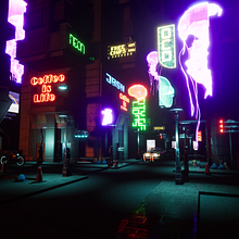 My project for course: Game Environment Design: Cyberpunk Scenes with Unreal Engine. Projekt z dziedziny 3D,  Animacja,  Manager art, st, czn, Animacje 3D, Gr, komputerowe, Projektowanie gier komputerow, ch i Tworzenie gier wideo użytkownika ioannouvalentina - 26.05.2022