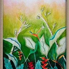 Mi proyecto del curso: Técnicas de acuarela en negativo para ilustración botánica, Flores tropicales. Un progetto di Illustrazione tradizionale, Pittura ad acquerello, Illustrazione botanica e Graphic design di Adelina Santos Rodríguez - 26.05.2022