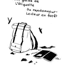 My first fanzine : The little guide to etiquette for the hiker-reader. Un proyecto de Ilustración tradicional, Dibujo y Sketchbook de ookfan - 26.05.2022
