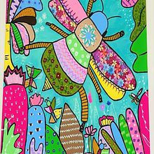 El mundo de los insectos. Un progetto di Pittura, Pattern design e Pittura acrilica di Sofia Balbuena - 18.05.2022