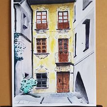 Meu projeto do curso: Desenho arquitetônico com aquarela e tinta. Projekt z dziedziny Sketching,  R, sunek, Malowanie akwarelą,  R, sunek architektoniczn, Sketchbook,  R i sunek atramentem użytkownika Zack Lowell - 26.05.2022
