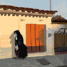 Smoking and walking. Un progetto di Illustrazione tradizionale e Character design di Rene Rdgz - 26.05.2022