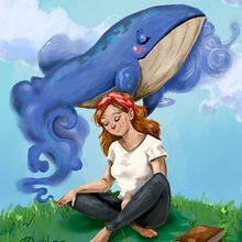 Blue Dream. Un proyecto de Diseño, Ilustración tradicional, Dibujo e Ilustración digital de Carmen Lucía Arango - 22.12.2021