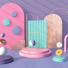 Mi proyecto del curso: Composiciones abstractas con Cinema 4D. 3D, 3D Modeling, and 3D Design project by Sandra Viviana Arias Salamanca - 05.24.2022