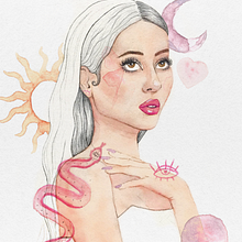 Meu projeto do curso: Retrato ilustrado em aquarela. Traditional illustration, Fine Arts, Painting, Drawing, Watercolor Painting, Portrait Drawing, and Artistic Drawing project by Isabelle Ricci - 05.21.2022