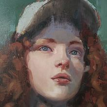 Mi proyecto del curso: Retratos contemporáneos al óleo Ein Projekt aus dem Bereich Traditionelle Illustration, Bildende Künste, Malerei und Ölmalerei von miriam_marrero_b - 27.05.2022