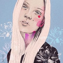 Mi proyecto del curso: Retrato ilustrado con Procreate. Un progetto di Illustrazione tradizionale, Illustrazione vettoriale, Illustrazione digitale e Disegno di ritratti di Kelly Aviles - 23.05.2022