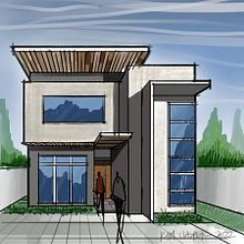 My project for course: Artistic Architectural Sketching with Procreate. Architecture, Sketching, Digital Illustration, Digital Architecture, and Architectural Illustration project by kimpoyski_hyaski - 05.28.2022