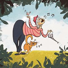 Illustration fête des mamans. Un progetto di Illustrazione tradizionale, Character design e Illustrazione vettoriale di Anne COLLET - 27.05.2022