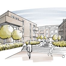 Conceptual Visualizations. Traditional illustration, Design, and Architecture project by David Drazil - 05.28.2022