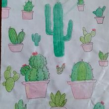 Cactus. Un progetto di Pittura ad acquerello di anaedith130 - 28.05.2022
