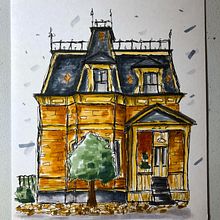 My project for course: Expressive Architectural Sketching with Colored Markers Ein Projekt aus dem Bereich Skizzenentwurf, Zeichnung, Architektonische Illustration, Sketchbook und Illustration mit Tinte von udmoka - 28.05.2022