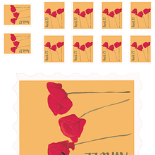 Flower Stamp - NFT Collection. Traditional illustration, Floral, and Plant Design project by Marjolaine Fuentes - 03.29.2022