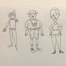My project for course: Introduction to the Creation of Cartoon Style Characters. Traditional illustration, Character Design, and Drawing project by Karina Rosales - 05.28.2022