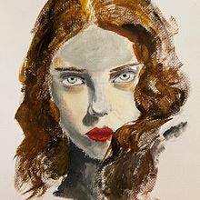 Retrato con tempera. Un projet de Peinture de W4D - 29.05.2022