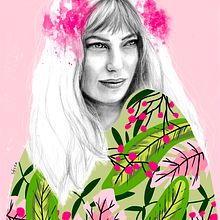 Mon projet du cours : Tefiti Hawaiian princess . Un progetto di Illustrazione tradizionale, Belle arti, Disegno a matita, Disegno, Illustrazione digitale e Disegno di ritratti di Solea Vargas - 29.05.2022