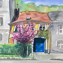 The little Country House. Ilustração tradicional, e Pintura projeto de Katja - 29.05.2022