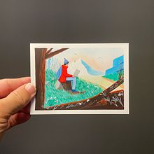 Rob's project for course: Narrative Landscape Illustration with Stencils and Acrylics. Un progetto di Illustrazione tradizionale, Pittura, Pittura acrilica e Narrativa di roblevinillustration - 19.06.2022