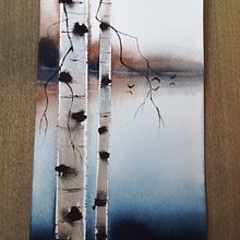 My project for course: Atmospheric Landscapes in Watercolor . Projekt z dziedziny  Sztuki piękne,  Malarstwo i Malowanie akwarelą użytkownika Mariann Hegedűs - 29.05.2022