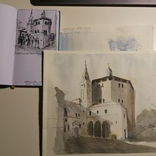 Il mio progetto del corso: Disegno architettonico con acquerello e inchiostro. Esboçado, Desenho, Pintura em aquarela, Ilustração arquitetônica, Sketchbook e Ilustração com tinta projeto de federicafiorina - 29.05.2022