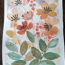 My project for course: Artistic Floral Watercolor: Connect with Nature. Traditional illustration, Painting, Watercolor Painting, and Botanical Illustration project by jolyaube - 05.30.2022