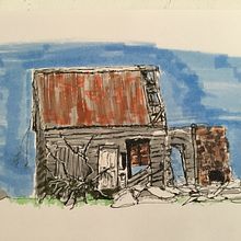 My project for course: Expressive Architectural Sketching with Colored Markers. Sketching, Drawing, Architectural Illustration, Sketchbook & Ink Illustration project by Gay Jessop - 05.30.2022