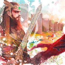 Mentiradeloro X The Elder Scrolls Online - Jorunn the Skald King. Un progetto di Illustrazione tradizionale, Pubblicità, Character design, Paesaggismo e Pittura di Mentiradeloro Esther Cuesta - 30.05.2022